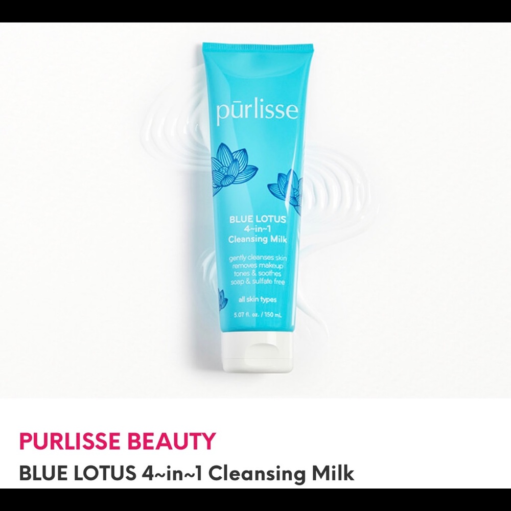 Purlisse Blue Lotus 4-in-1 Cleansing Milk